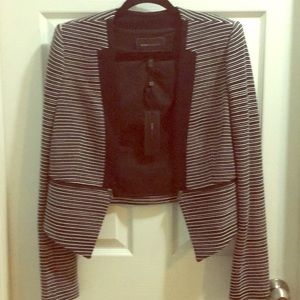 Black and white striped BCBG Jacket